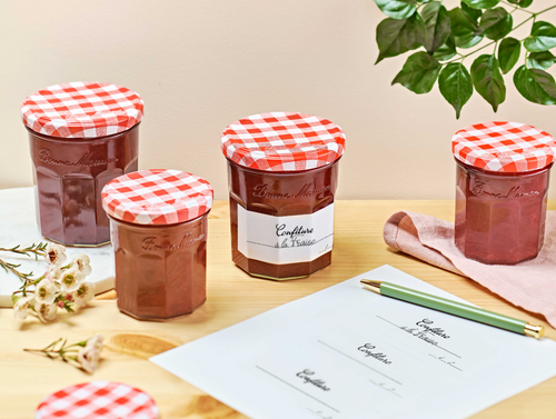 Lot de 8 Couvercles et Etiquettes pour pots de Confiture 210g - Bonne Maman - 2