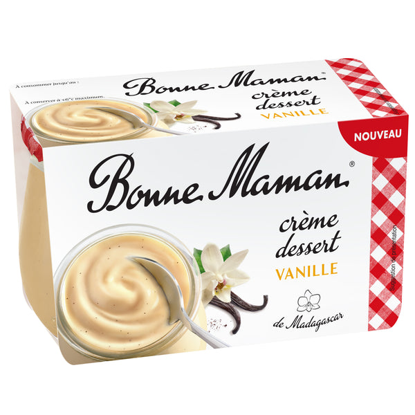 Crème dessert vanille de Madagascar - 2 x 115 g