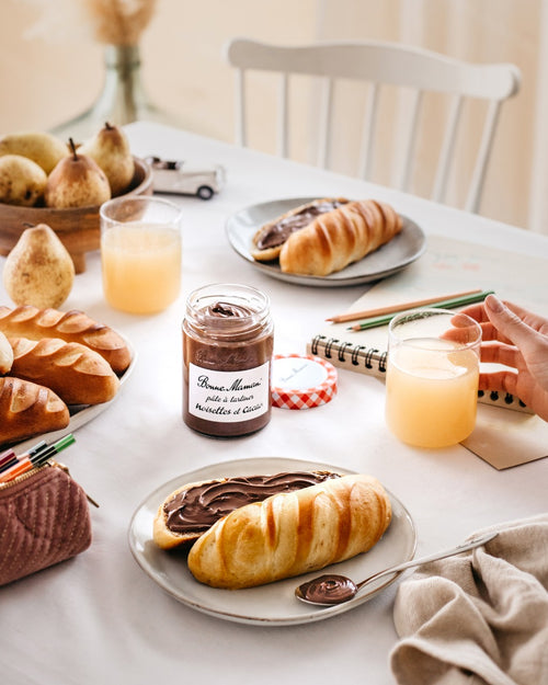 Photo de mise en situation de Pâte à tartiner noisettes et cacao 360g Bonne Maman - Bonne Maman - 3
