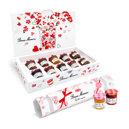 Coffret "un pot, beaucoup d'amour" et papillote confitures - Bonne Maman - 1